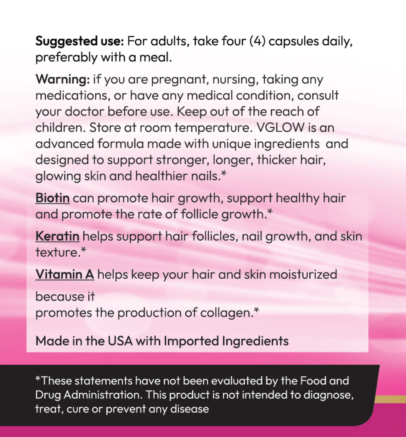 Mkadi VGLOW Extra Hair Skin & Nails
