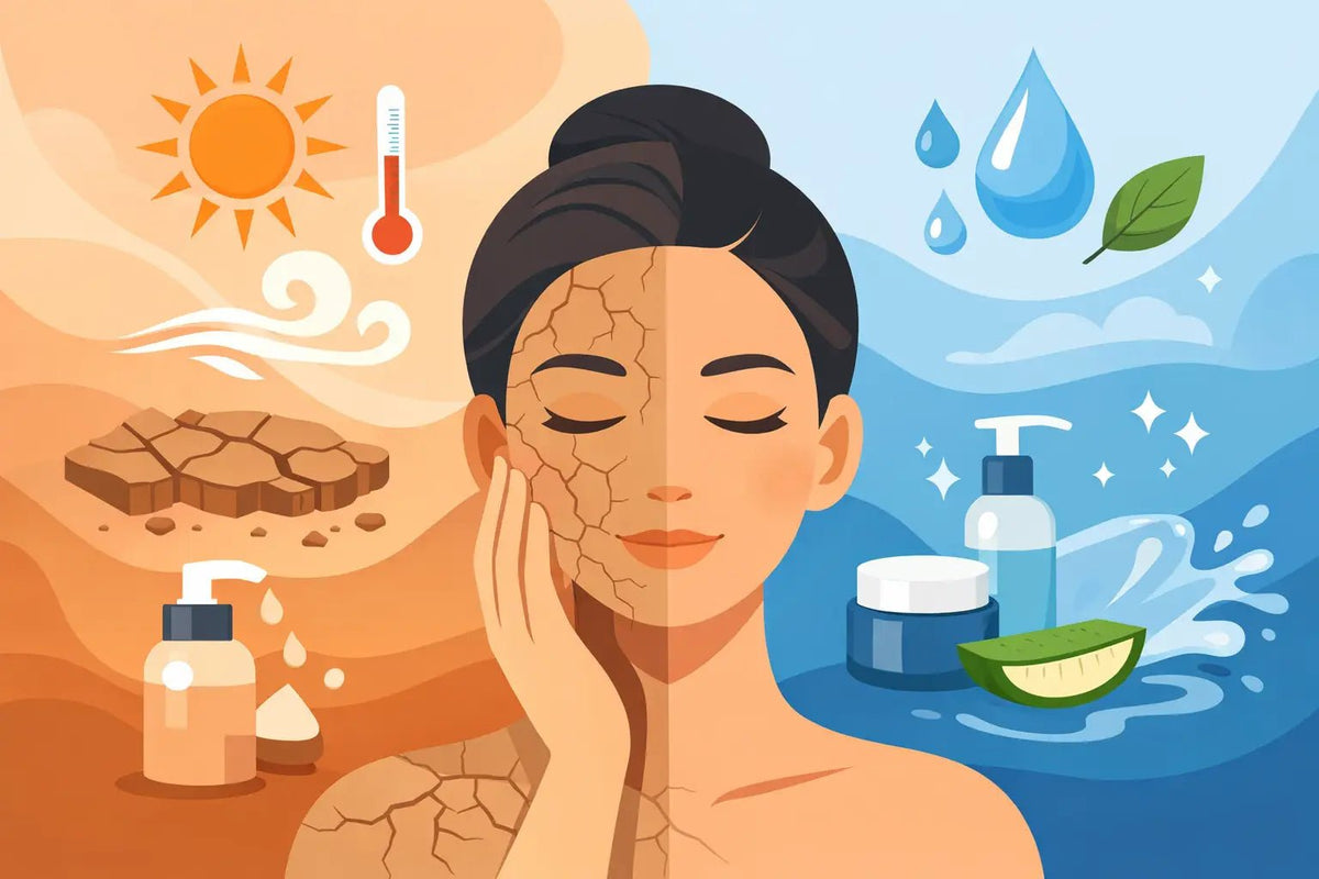Skin Dehydration Causes and What Your Skin Needs - MKADI