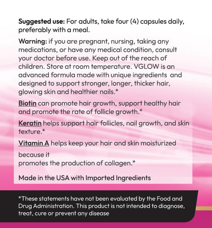 Mkadi VGLOW Extra Hair Skin & Nails