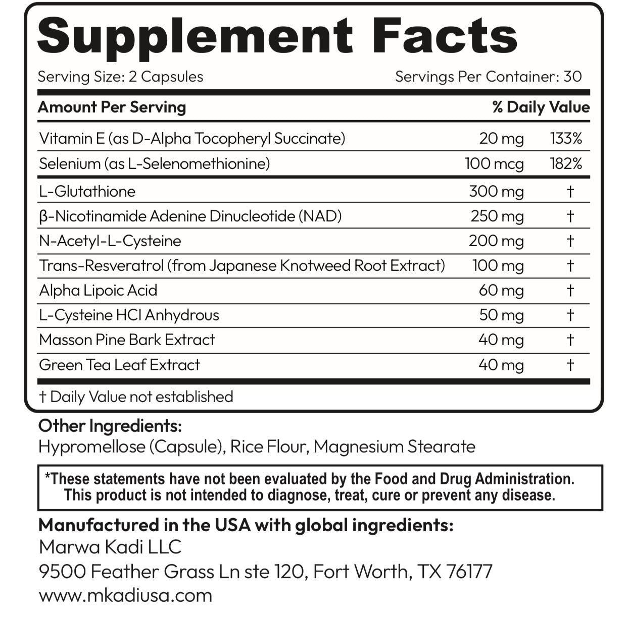 Mkadi GlutaNAD+ - MKADI