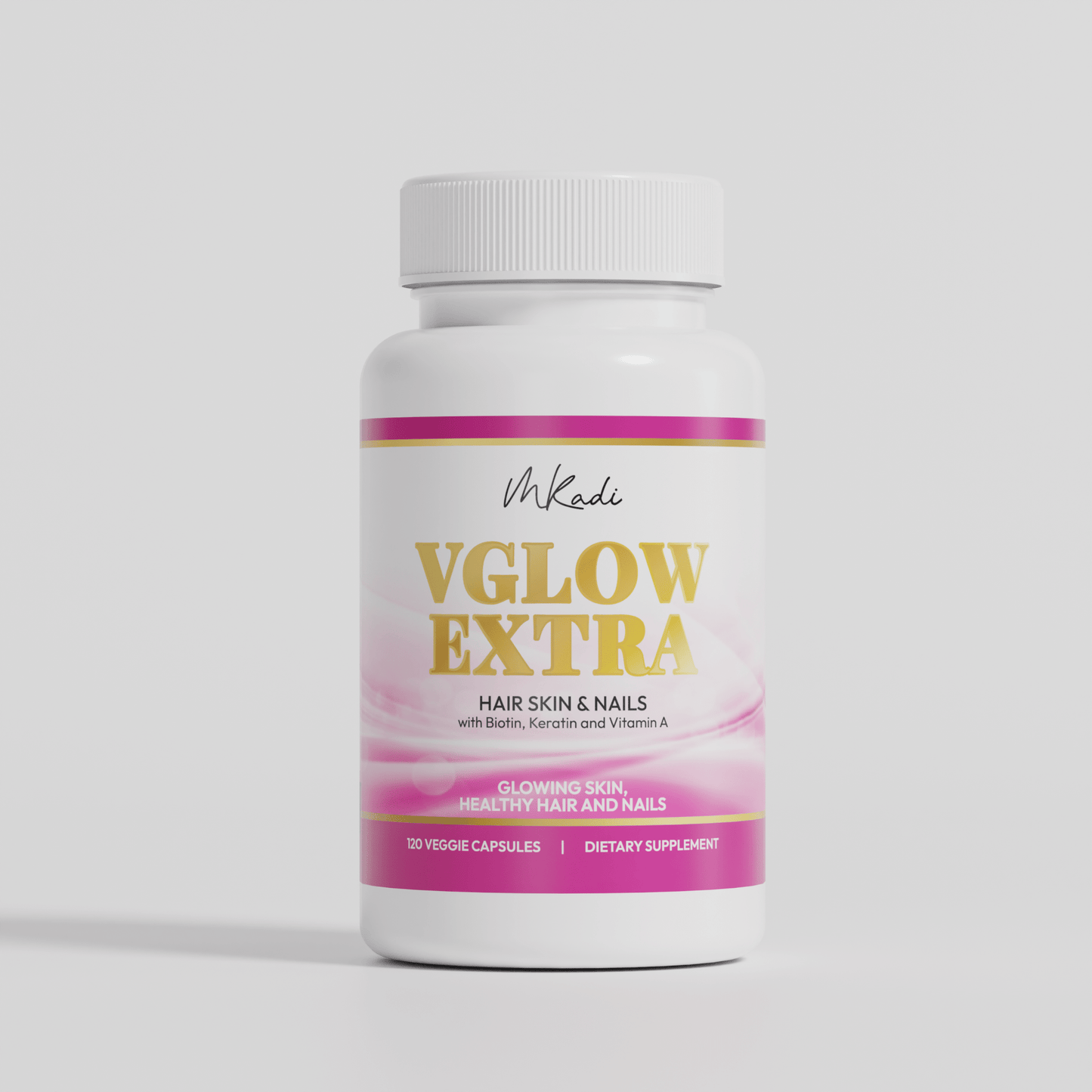 Mkadi VGLOW Extra Hair Skin and Nails Vitamins - MKADI
