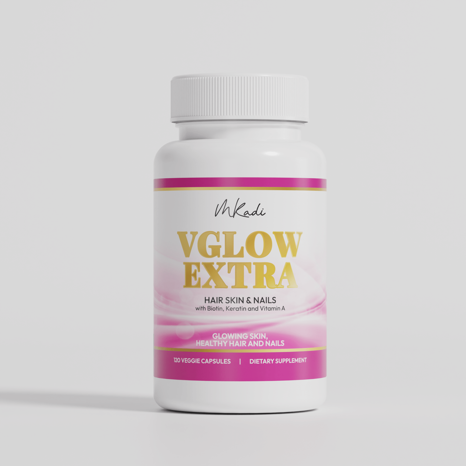 Mkadi VGLOW Extra Hair Skin and Nails Vitamins - MKADI