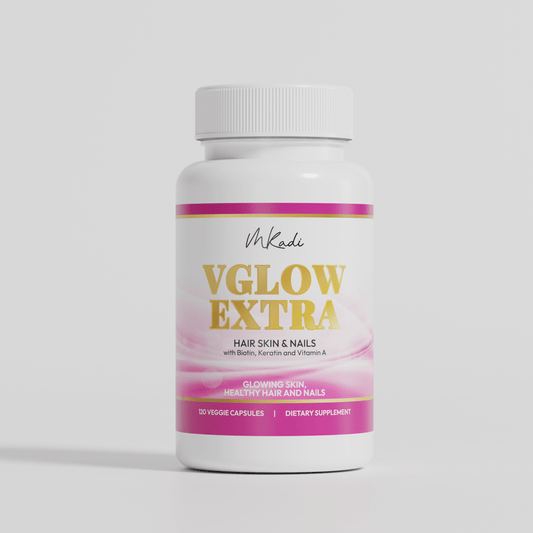 Mkadi VGLOW Extra Hair Skin and Nails Vitamins - MKADI